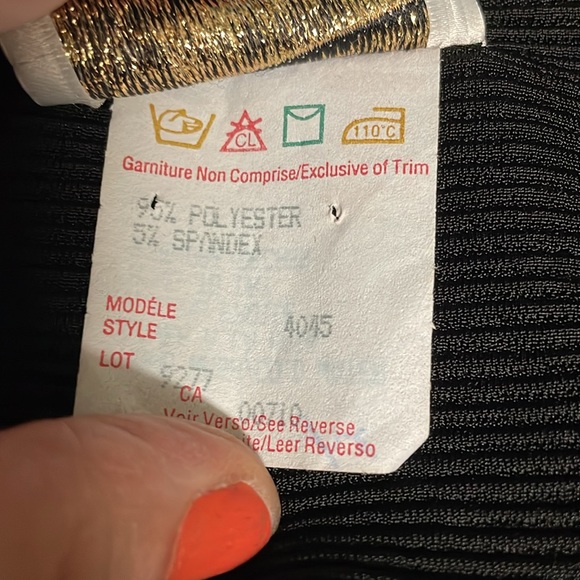 Vintage 80s/90s Joseph ribkoff stirrup pant jumpsuit with studded collar - Picture 4 of 11